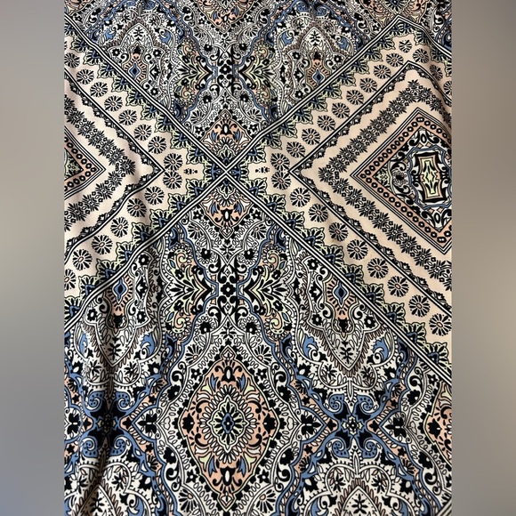 Chico's Black and White Asymmetrical A-line Maxi Skirt - Picture 2 of 6